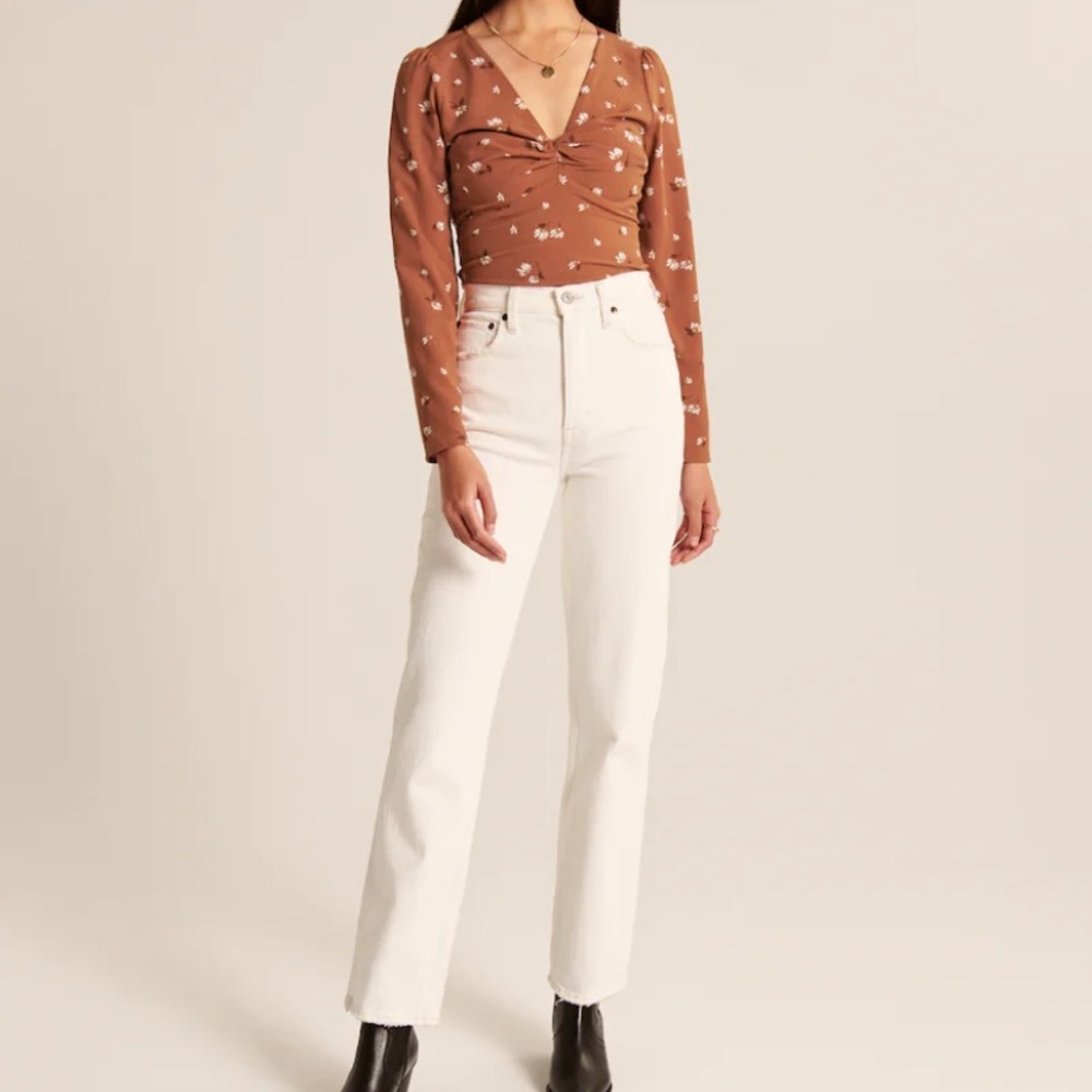 Abercrombie Long-Sleeve Twist-Front Blouse - Picture 4 of 7